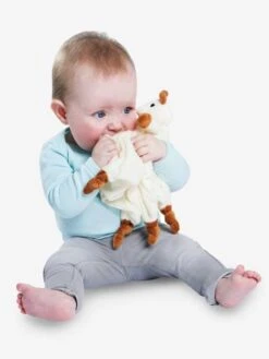 Doudou Avec Attache Sucette Sophie La Girafe VULLI Beige - Sophie La Girafe -Vertbaudet Soldes Magasin doudou avec attache sucette sophie la girafe vulli 2