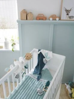 Doudou Carré En Coton Bio* Et Polyester + Hochet Rond LOVELY NATURE Blanc Moyen Uni Avec Decor - Vertbaudet -Vertbaudet Soldes Magasin doudou carre en coton bio et polyester hochet rond lovely nature 1