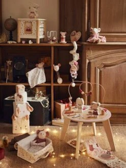 Doudou Carré En Gaze De Coton GRENIER Blanc - Vertbaudet -Vertbaudet Soldes Magasin doudou carre en gaze de coton grenier 2