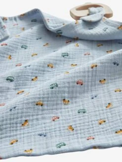 Doudou En Gaze De Coton + Hochet Bois EN VOITURE SIMON Multicolore - Vertbaudet -Vertbaudet Soldes Magasin doudou en gaze de coton hochet bois en voiture simon 4
