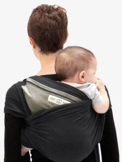Echarpe De Portage L'originale LOVE RADIUS By JE PORTE MON BEBE Anthracite/olive - Love Radius JPMB -Vertbaudet Soldes Magasin echarpe de portage loriginale love radius by je porte mon bebe 5