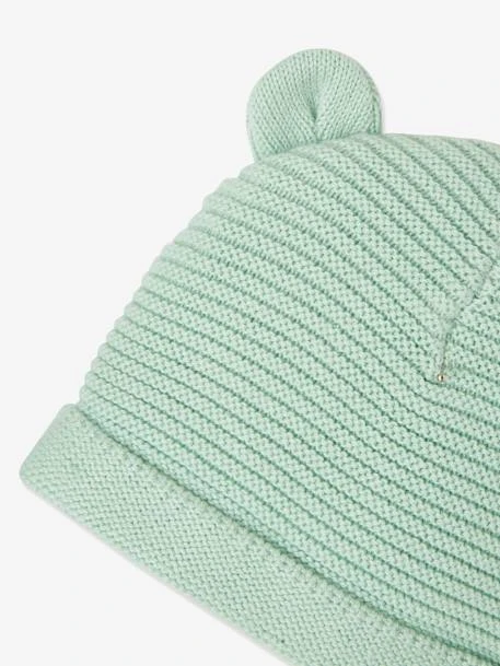 Ensemble Bonnet, Moufles Et Chaussons Bébé Naissance Et Son Sac Assorti Vert Sauge - Vertbaudet 5 Ensemble Bonnet, Moufles Et Chaussons Bébé Naissance Et Son Sac Assorti Vert Sauge - Vertbaudet – Image 5