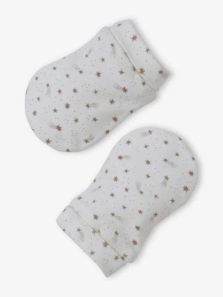 Ensemble Bonnet + Moufles + Foulard + Sac Bébé Fille Imprimé Personnalisable écru - Vertbaudet 5 Ensemble Bonnet + Moufles + Foulard + Sac Bébé Fille Imprimé Personnalisable écru - Vertbaudet – Image 5