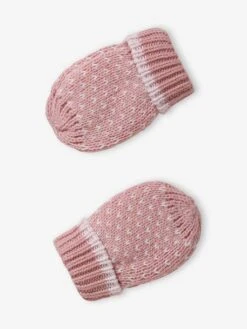 Ensemble En Maille Jacquard Bonnet + Snood + Moufles Bébé Fille Rose - Vertbaudet -Vertbaudet Soldes Magasin ensemble en maille jacquard bonnet snood moufles bebe fille 15