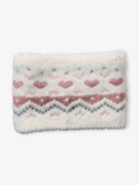 Ensemble En Maille Jacquard Bonnet + Snood + Moufles Bébé Fille écru - Vertbaudet 3 Ensemble En Maille Jacquard Bonnet + Snood + Moufles Bébé Fille écru - Vertbaudet – Image 3