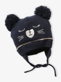 Ensemble En Maille Jacquard Bonnet + Snood + Moufles Bébé Fille Marine - Vertbaudet -Vertbaudet Soldes Magasin ensemble en maille jacquard bonnet snood moufles bebe fille 8