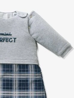 Gigoteuse Manches Amovibles MINI PERFECT Gris Chiné / Bleu - Vertbaudet -Vertbaudet Soldes Magasin gigoteuse manches amovibles mini perfect 2