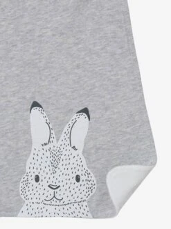 Grand Bavoir Enfant Gris Chiné - Vertbaudet -Vertbaudet Soldes Magasin grand bavoir enfant 3