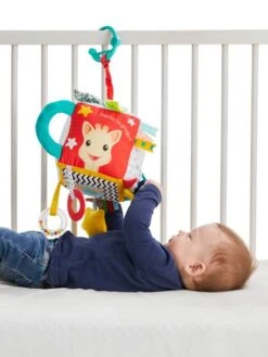 Grand Cube D'Activités Sophie La Girafe - VULLI Multicolore - Sophie La Girafe -Vertbaudet Soldes Magasin grand cube dactivites sophie la girafe vulli 4