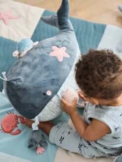 Grande Peluche D'activités SOUS L'OCÉAN Gris - Vertbaudet -Vertbaudet Soldes Magasin grande peluche dactivites sous locean 3