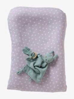 Housse De Matelas à Langer En Jersey Bois De Rose Imprimé - Vertbaudet -Vertbaudet Soldes Magasin housse de matelas a langer en jersey 5