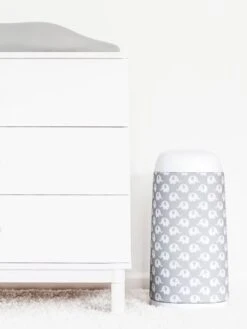 Housse Décorative Pour Poubelle à Couches Dress-Up ANGELCARE Gris - Angelcare -Vertbaudet Soldes Magasin housse decorative pour poubelle a couches dress up angelcare 3