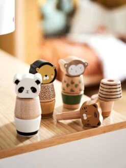 Jeu Des Animaux à Visser En Bois FSC® Multicolore - Tanzanie - Vertbaudet -Vertbaudet Soldes Magasin jeu des animaux a visser en bois fsc 5