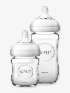 Kit Nouveau-né : 2 Biberons En Verre (125 + 240 Ml) Philips AVENT Natural Transparent - Philips Avent
