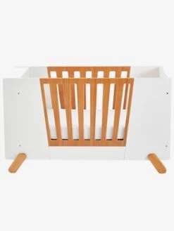 Lit Bébé Avec Barrière Amovible + Rangement Bibliothèque LIGNE PIROUETTE Blanc - Vertbaudet -Vertbaudet Soldes Magasin lit bebe avec barriere amovible rangement bibliotheque ligne pirouette 4
