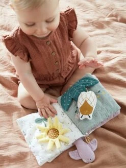 Livre D'activités En Gaze De Coton DOUCE PROVENCE Violet - Douce Provence - Vertbaudet -Vertbaudet Soldes Magasin livre dactivites en gaze de coton douce provence 3