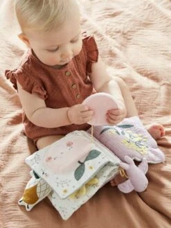 Livre D'activités En Gaze De Coton DOUCE PROVENCE Violet - Douce Provence - Vertbaudet -Vertbaudet Soldes Magasin livre dactivites en gaze de coton douce provence 4