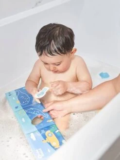 Livre + Marionnette + Stickers De Bain En Mousse BADABULLE Multicolore - Badabulle -Vertbaudet Soldes Magasin livre marionnette stickers de bain en mousse badabulle 2