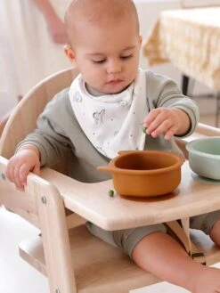 Lot De 2 Bavoirs Bandanas Petit Nomade Lot Caramel Ivoire Imprimé - Vertbaudet -Vertbaudet Soldes Magasin lot de 2 bavoirs bandanas petit nomade 4