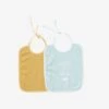 Lot De 2 Bavoirs Bébé En Gaze De Coton Lot Bleu - Vertbaudet
