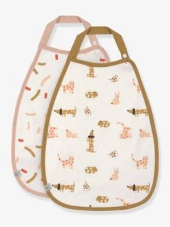 Lot De 2 Bavoirs En Coton Bio Medium Drop Little Mateis LÄSSIG Orange épice - Lassig -Vertbaudet Soldes Magasin lot de 2 bavoirs en coton bio medium drop little mateis lassig 5