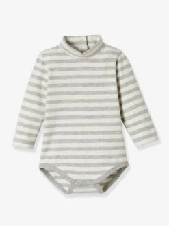 Lot De 2 Bodies Bébé Col Montant Manches Longues Lot Navy - Vertbaudet -Vertbaudet Soldes Magasin lot de 2 bodies bebe col montant manches longues 2