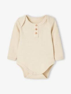 Lot De 2 Bodies Manches Longues Bébé Maille Nid D'abeille Lot Vert Tilleul Foncé - Vertbaudet -Vertbaudet Soldes Magasin lot de 2 bodies manches longues bebe maille nid dabeille 2