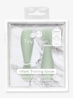 Lot De 2 Cuillères 1er âge EZPZ Tiny Spoon En Silicone Vert Amande - EZPZ -Vertbaudet Soldes Magasin lot de 2 cuilleres 1er age ezpz tiny spoon en silicone 4