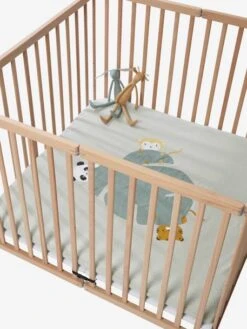 Lot De 2 Housses Pour Fond De Parc Vert + Blanc - Vertbaudet -Vertbaudet Soldes Magasin lot de 2 housses pour fond de parc 3