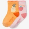 Lot De 2 Paires De Chaussettes "fruits" Bébé Abricot - Vertbaudet