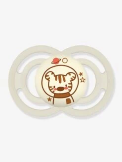 Lot De 2 Sucettes En Silicone MAM Perfect Nuit 18+ Gris + Beige - Mam -Vertbaudet Soldes Magasin lot de 2 sucettes en silicone mam perfect nuit 18 2