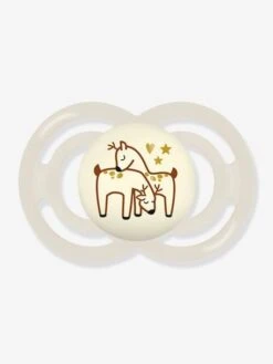 Lot De 2 Sucettes En Silicone MAM Perfect Nuit 6+ Vert + Beige - Mam -Vertbaudet Soldes Magasin lot de 2 sucettes en silicone mam perfect nuit 6 2