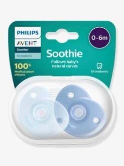 Lot De 2 Sucettes Nouveau-né Philips AVENT Soothie Cœur Rose Pâle + Rose Framboise - Philips Avent -Vertbaudet Soldes Magasin lot de 2 sucettes nouveau ne philips avent soothie coeur 1