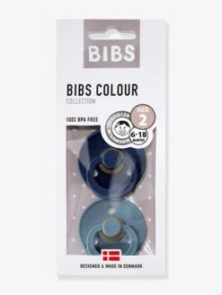 Lot De 2 Sucettes-tétines BIBS Colour Ou Colour Night, Taille 2 De 6 à 18 Mois Deep Space & Petrol Blue - Bibs -Vertbaudet Soldes Magasin lot de 2 sucettes tetines bibs colour ou colour night taille 2 de 6 a 18 mois 3
