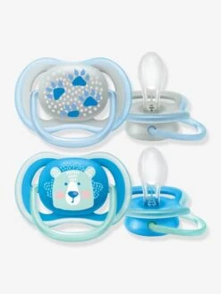 Lot De 2 Sucettes Ultra Air Animals 2e âge Philips AVENT Pingouin + éléphant - Philips Avent -Vertbaudet Soldes Magasin lot de 2 sucettes ultra air animals 2e age philips avent 4