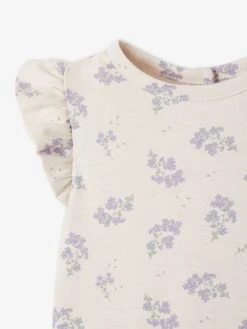 Lot De 2 T-shirts Romantiques Bébé Manches Courtes Lilas Imprimée - Vertbaudet -Vertbaudet Soldes Magasin lot de 2 t shirts romantiques bebe manches courtes 5