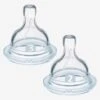 Lot De 2 Tétines Philips AVENT ANTI COLIC Pour Biberon à Col Large Blanc - Philips Avent