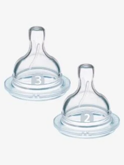Lot De 2 Tétines Philips AVENT ANTI COLIC Pour Biberon à Col Large Blanc - Philips Avent