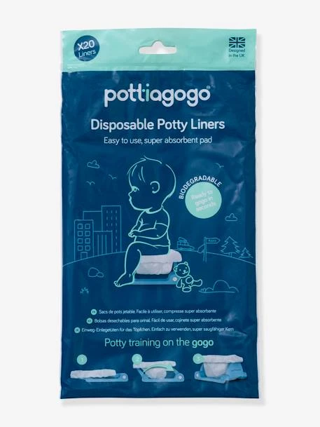 Lot De 20 Sacs Jetables Pour Pot D’hygiène Pliable POTTIAGOGO Blanc - Pottiagogo 1 Lot De 20 Sacs Jetables Pour Pot D’hygiène Pliable POTTIAGOGO Blanc - Pottiagogo