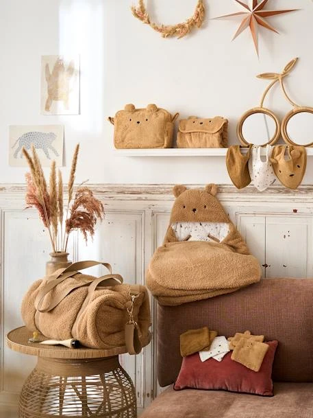 Lot De 3 Bavoirs Bandanas En éponge Et Gaze De Coton Caramel - Vertbaudet 6 Lot De 3 Bavoirs Bandanas En éponge Et Gaze De Coton Caramel - Vertbaudet – Image 6