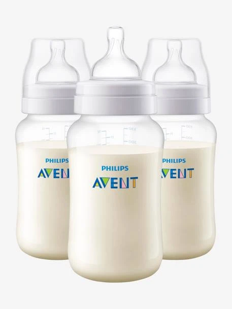 Lot De 3 Biberons 330 Ml Philips AVENT Anti-colic Transparent - Philips Avent 2 Lot De 3 Biberons 330 Ml Philips AVENT Anti-colic Transparent - Philips Avent – Image 2