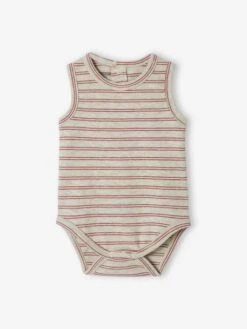 Lot De 3 Bodies Bébé Sans Manches Curcuma - Vertbaudet -Vertbaudet Soldes Magasin lot de 3 bodies bebe sans manches 3