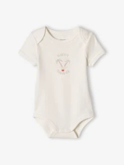 Lot De 3 Bodies "plage" Bébé Emmanchure Américaine Vert D'eau - Vertbaudet -Vertbaudet Soldes Magasin lot de 3 bodies plage bebe emmanchure americaine 4