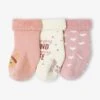Lot De 3 Paires De Chaussettes Lapins Et Coeurs Bébé Fille Rose Poudré - Vertbaudet