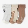 Lot De 3 Paires De Chaussettes Ourson Bébé Noisette - Vertbaudet