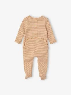 Lot De 3 Pyjamas En Coton Bébé Ouverture Dos Lot Ivoire - Vertbaudet -Vertbaudet Soldes Magasin lot de 3 pyjamas en coton bebe ouverture dos 4