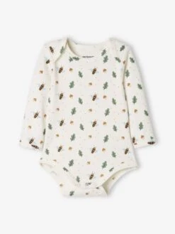Lot De 5 Bodies Manches Longues Bébé Emmanchure US Lot Kaki Foncé - Vertbaudet -Vertbaudet Soldes Magasin lot de 5 bodies manches longues bebe emmanchure us 2