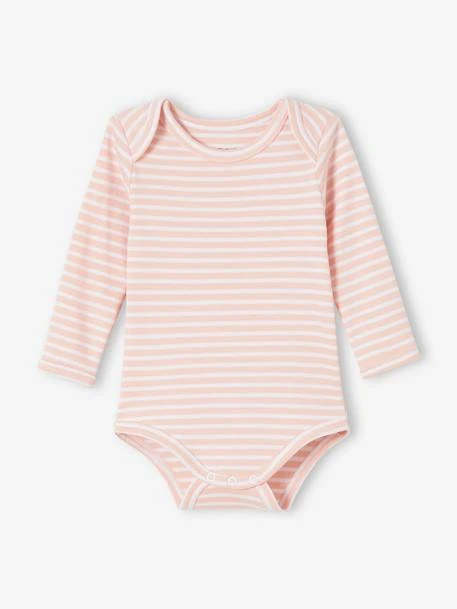 Lot De 5 Bodies Manches Longues Bébé Emmanchure US Lot Rose Grisé - Vertbaudet 3 Lot De 5 Bodies Manches Longues Bébé Emmanchure US Lot Rose Grisé - Vertbaudet – Image 3