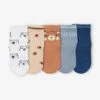 Lot De 5 Paires De Chaussettes "baby Bear" Bébé Brun - Vertbaudet
