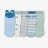 Lot De 5 Paires De Chaussettes "sea Baby" Bébé Vert D'eau - Vertbaudet